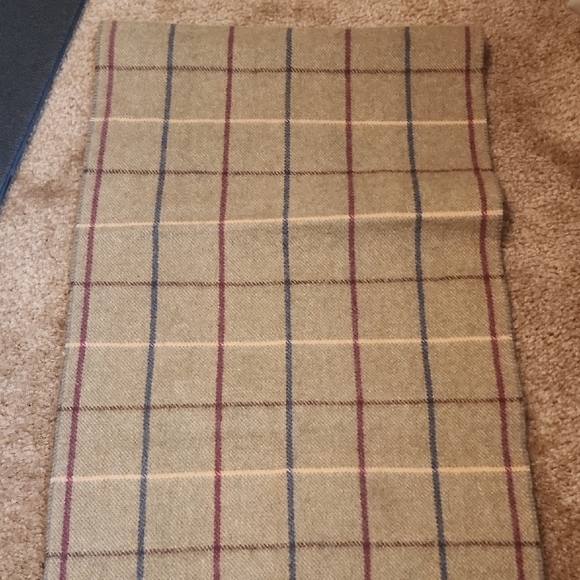 Burberry Tan and Red Plaid Scarf - Picture 5 of 16
